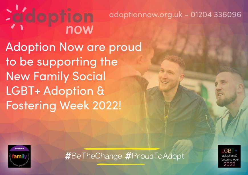 Image showing Adoption Now are proud to support New Family Social Adoption & Fostering Week 2022