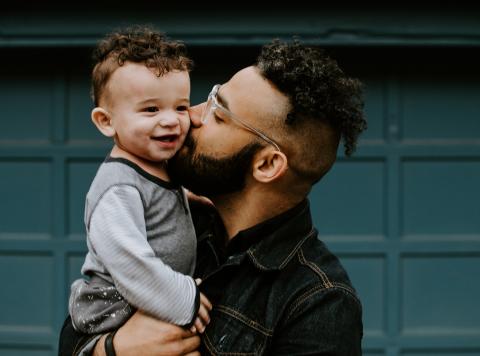 image to highlight Adoption Now single adoption blog - father and child hugging