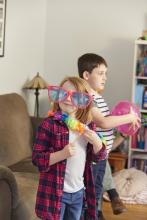 Children playing games