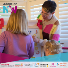 Adoption North West Image of a mother playing her adopted children