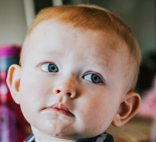 Little boy with red hair